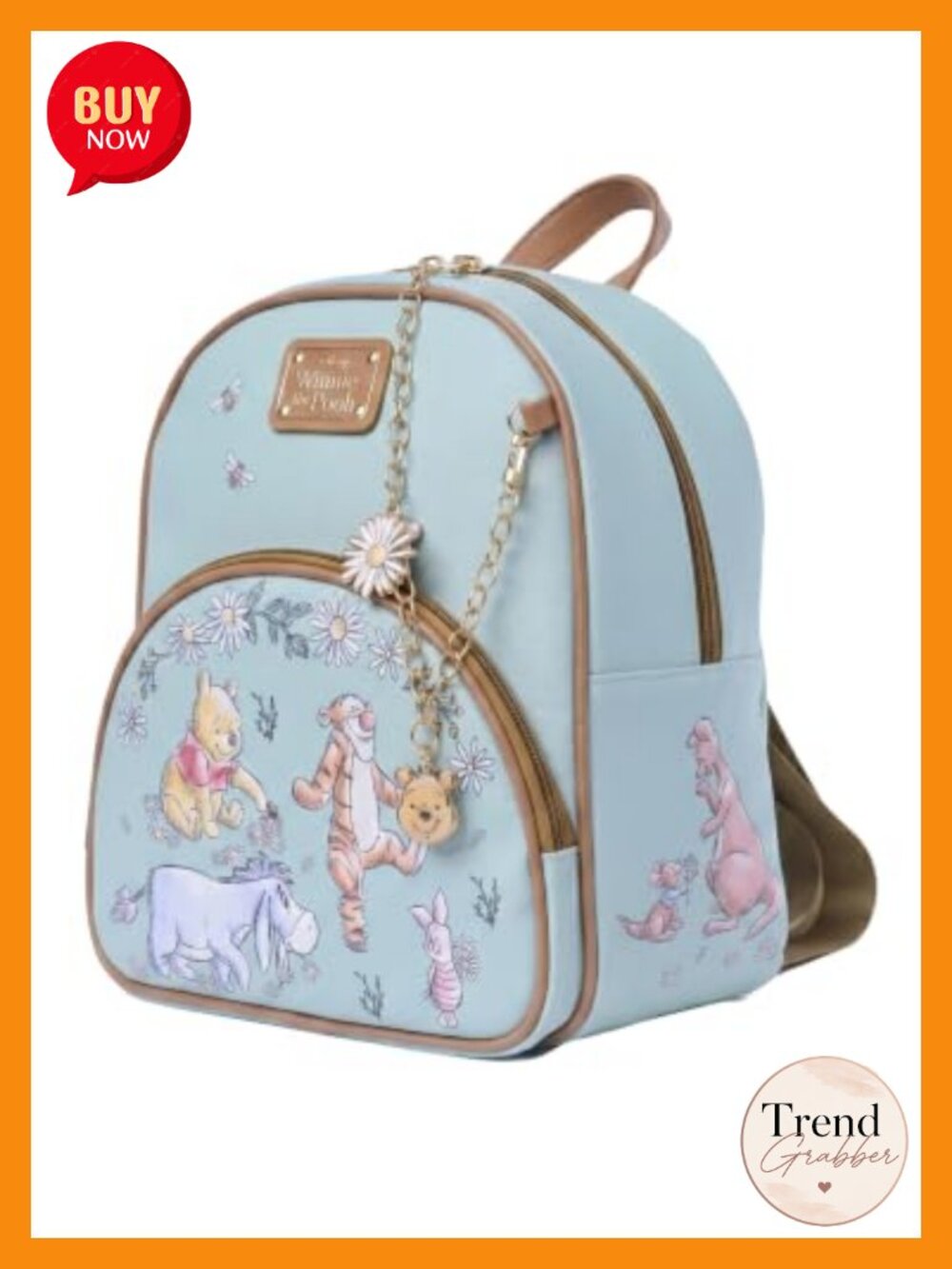 Winnie the Pooh Eeyore Mini Backpack Faux Leather Handbag Shoulder Bag